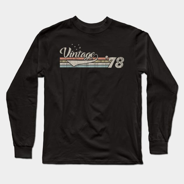 Vintage 1978 Design 42 Years Old 42nd birthday for Men Women Long Sleeve T-Shirt by semprebummer7